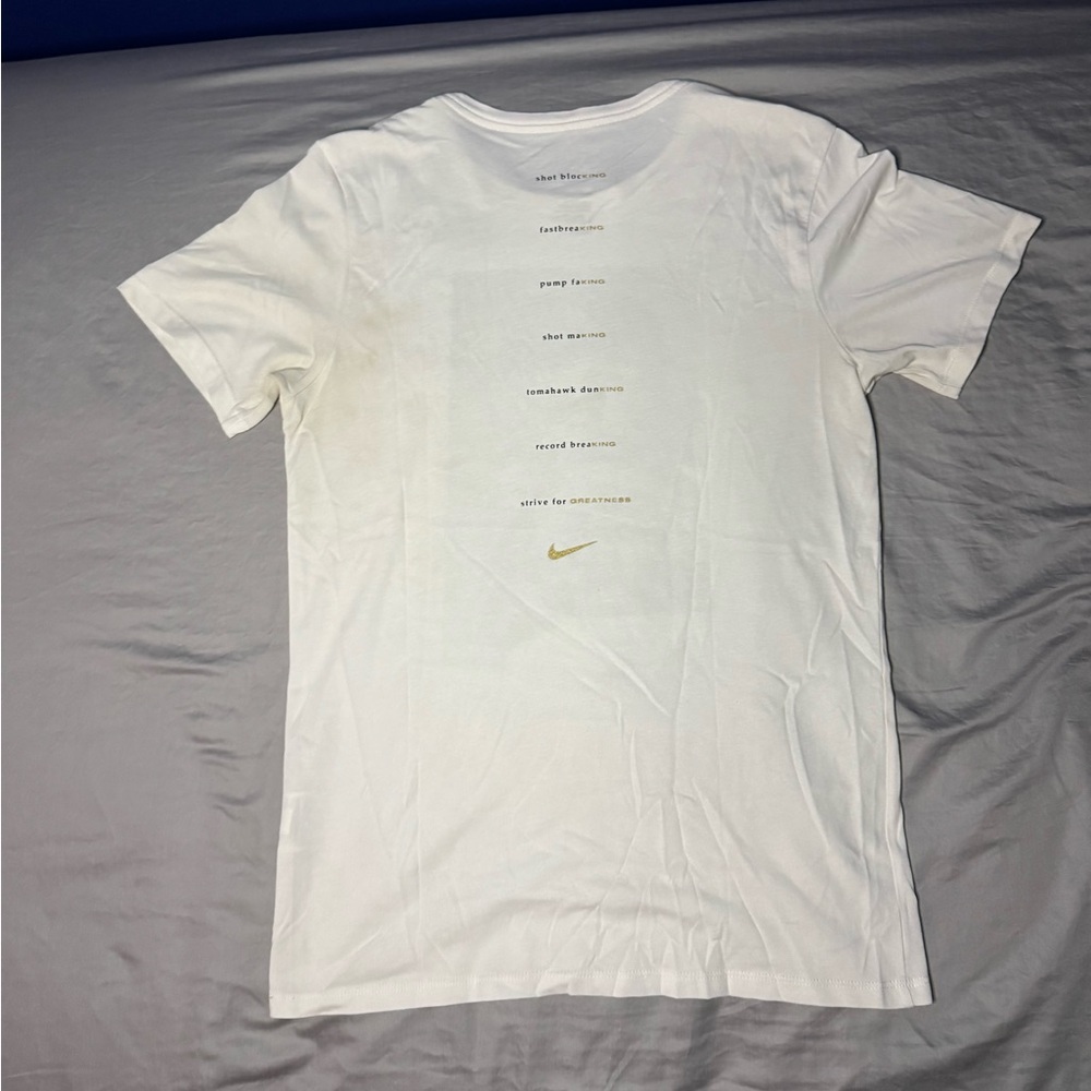 Mens Nike Lebron Greatness Graphic Gym Tee White - Picture 4 of 5